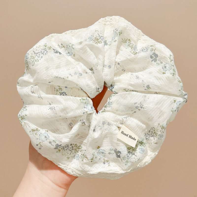 4#파란색 꽃무늬 약 19cm