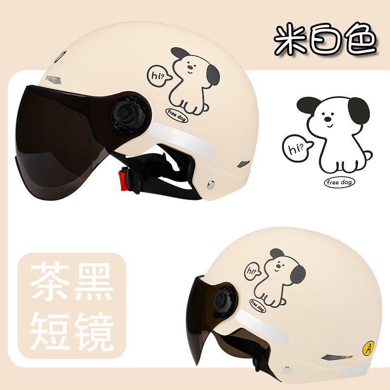 Certified electric motorcycle helmet, unisex, summer sun protection, half helmet, new national standard, all-season electric scooter safety helmet