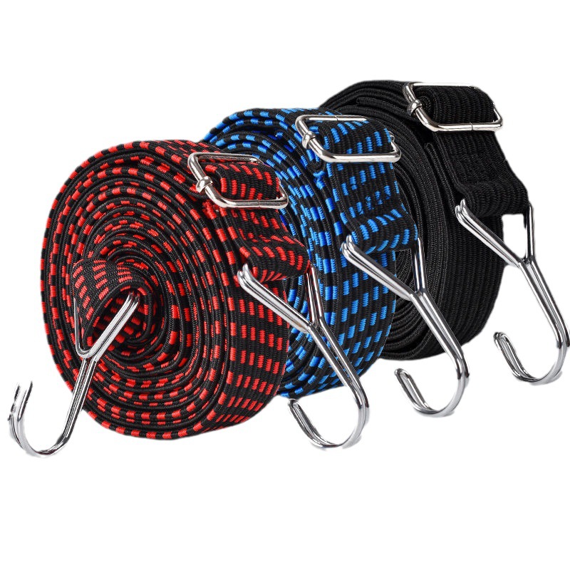 30mm ajustable largo y corto elástico vinculante banda/banda elástica motocicleta gancho cuerda de goma elástica banda de goma