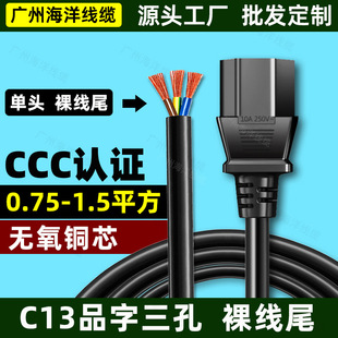C13Ʒ�������Դ�����^�㾀β3о10A 250V���˲��^0.75/1/1.5ƽ��