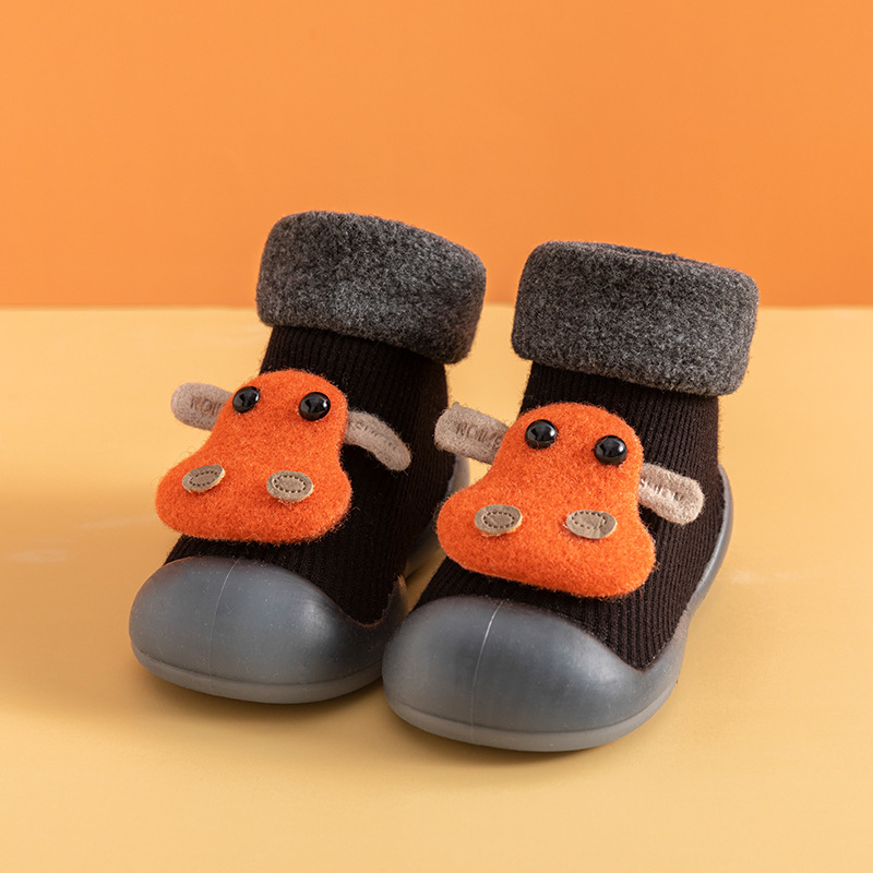 Invierno para bebés zapatos para niños pequeños zapatos de piso para niños zapatos de invierno zapatos de calcetines antideslizantes diseño alto