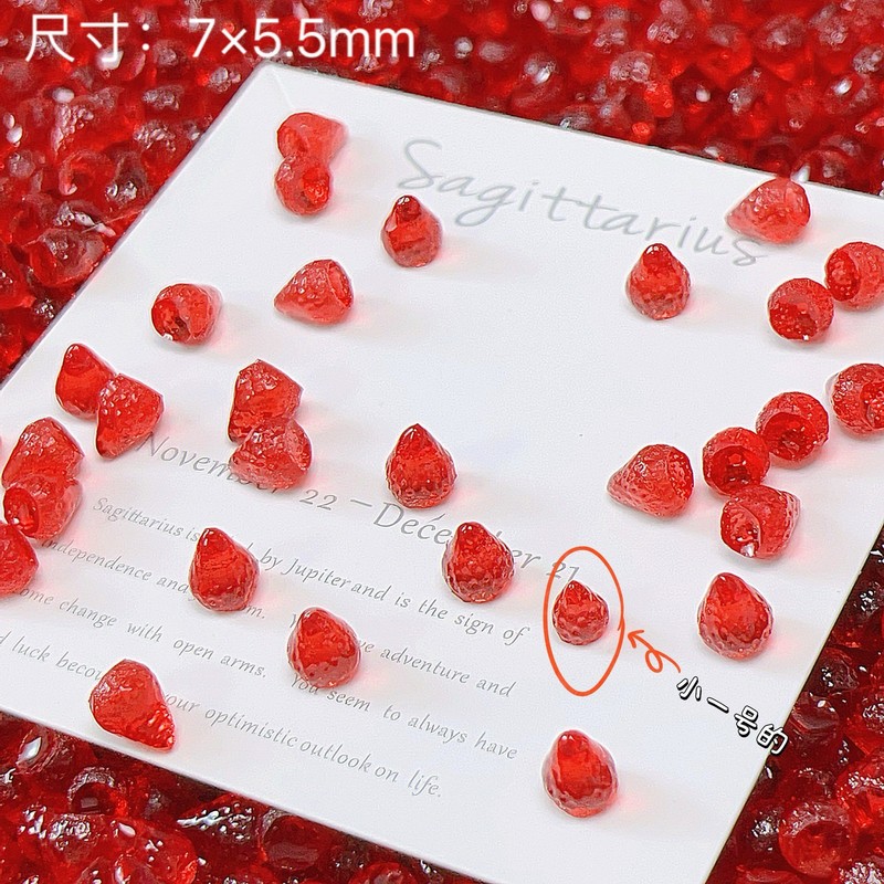 スーパーミニさまざまなスタイル - 模擬イチゴ DIY クリーム接着剤模擬食品おもちゃネイルアートアクセサリーかわいいビスケット漫画|undefined