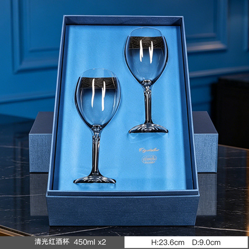 Caja de regalo de tazas de cristal importadas, tazas de cristal, regalos de negocios corporativos para clientes, tazas de regalo al por mayor.