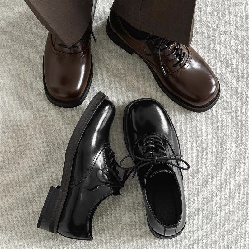 ShoeVault Square Derby Scarpe in pelle Vendita calda Commercio estero di alta qualità Uomo e donna Business formale Alluce alzato Matrimonio_voghion.com