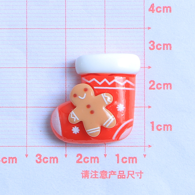 Santa Claus dibujos animados DIY crema pegamento resina accesorios epoxi teléfono caso tocado horquilla hebilla del zapato material de la joyería image 26