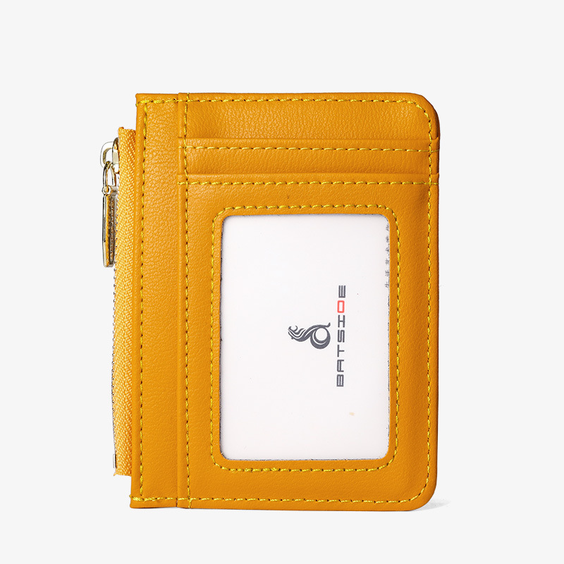 BATSIOE custom zipper card holder ins style student Korean wallet mini ladies coin purse multifunctional card holder