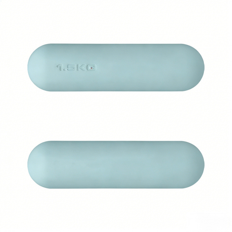 Dumbbell redondo de silicona fijo equipo de fitness yoga pilates entrenamiento de fuerza dumbbell redondo de silicona