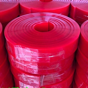 Fushun Professional Manufacturer Direct Supply Polyurethane Red Blue Black Other Rope Saw Machine Strip Rubber Wear-resistant Strip