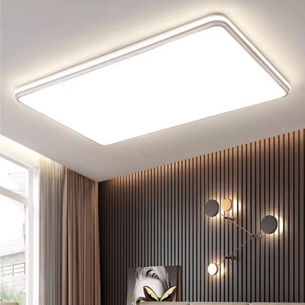 Iluminación de espectro completo, lámpara de techo de dormitorio de sala de estar, atmósfera simple moderna, lámpara de sala de estar ultrafina, lámpara de estudio de dormitorio