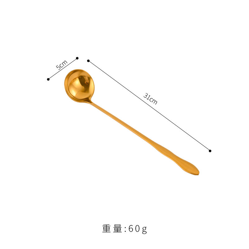큰 조롱박 스푼 30cm (큰 머리 금)