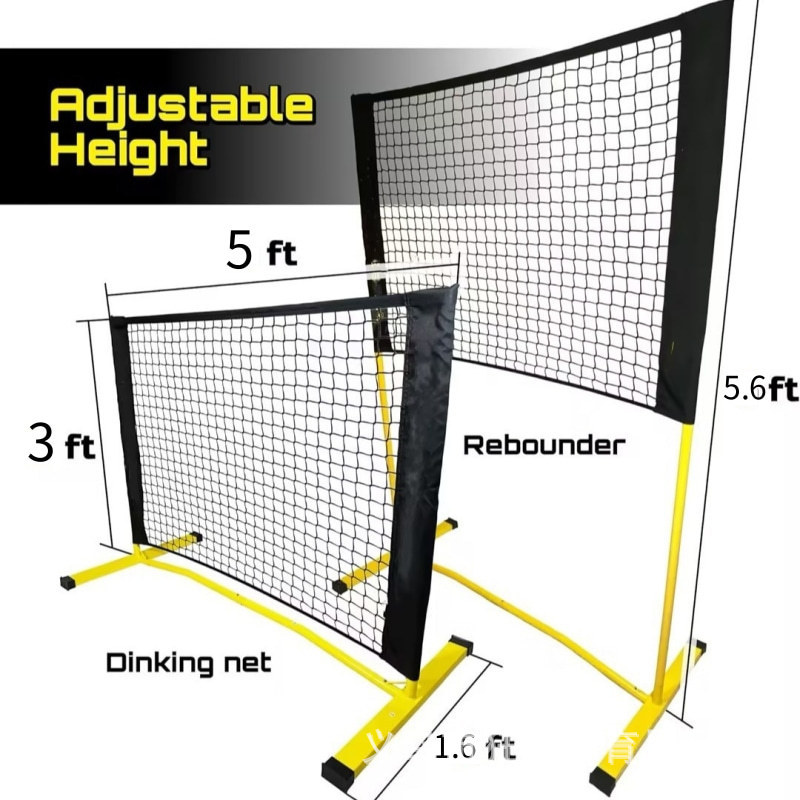 Mini Pickleball Net Stand 5-Foot Pickleball Net Rack Pickleball Outdoor Rebound Net with Adjustable Height