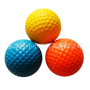 PU polyurethane foam golf sponge ball can print Logo pattern smooth surface and sports high resilience ball