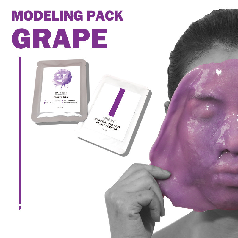 Cross-Border Grape Soft Mask Powder Beauty Salon Care Hydrating Moisturizing Mask Collagen Hydrogel Soft Mask Powder