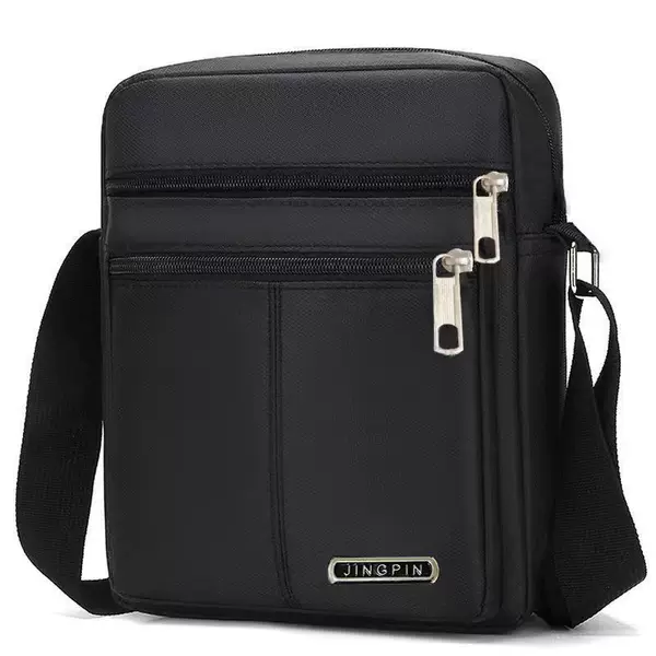 Cross-border new casual men's bag large messenger bag shoulder bag foreign trade company generation vertical commuter Oxford cloth bag