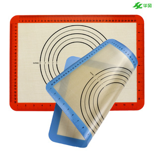 Silicone Baking Mat High Temperature Resistant Fiberglass Macaron Puff Baking Mat Oven Non-Stick Silicone Baking Pan Mat