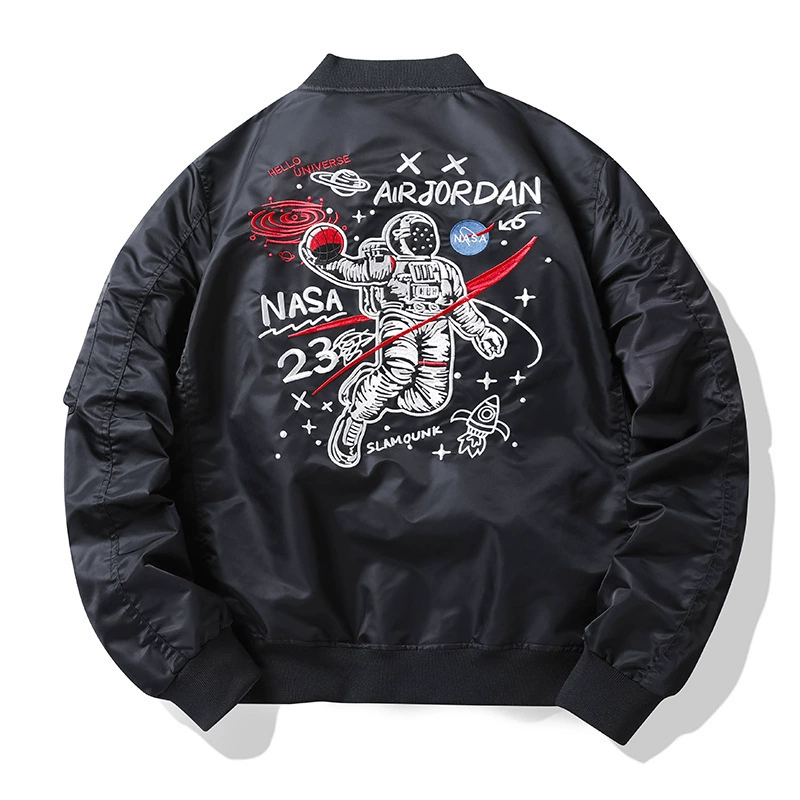 Autumn jacket, baseball uniform, 2021 collection, with embroidery, plus size
