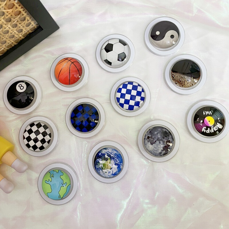 Creative Japanese and Korean Anime Cartoon Crystal Basketball Football Telescopic Air Cushion Magnetic Mobile Phone Holder Air Cushion Anti-fall