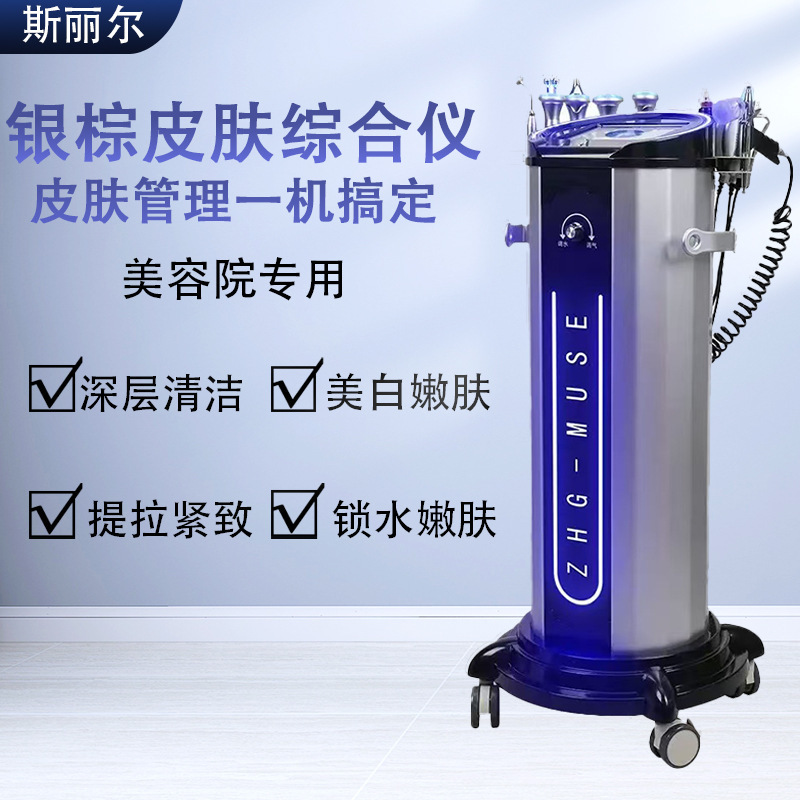 银棕皮肤综合管理仪注氧清洁补水嫩肤保湿面部清洁美容院专用家用|undefined
