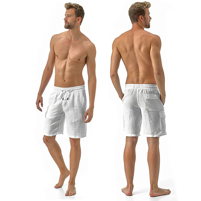 2021亞馬遜夏季新款男式寬松休閑短褲 多口袋大碼工裝褲廠家直供