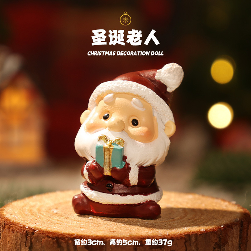 クリスマス装飾漫画老人雪だるま樹脂装飾品お祭り雰囲気アレンジメントクリエイティブクリスマスツリーギフト|undefined