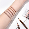 Waterproof wooden eyebrow pencil with cord, makeup primer, no smudge, wholesale