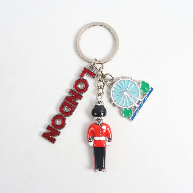 Factory In-Stock British London Soldier Keychain High-End Creative Boutique Big Ben Ferris Wheel / Flag Design Factory In-Stock British London Soldier Keychain High-End Creative Boutique Big Ben Ferris Wheel / Flag Design