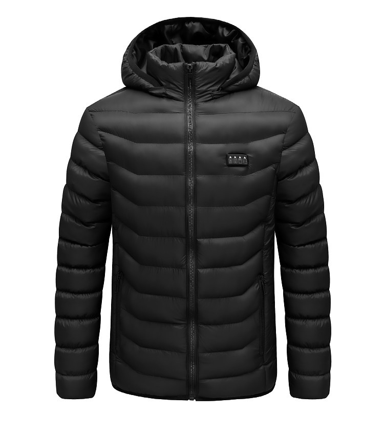 Men's Winter Electric Heated Coat With Usb And Four-zone Control_voghion.com