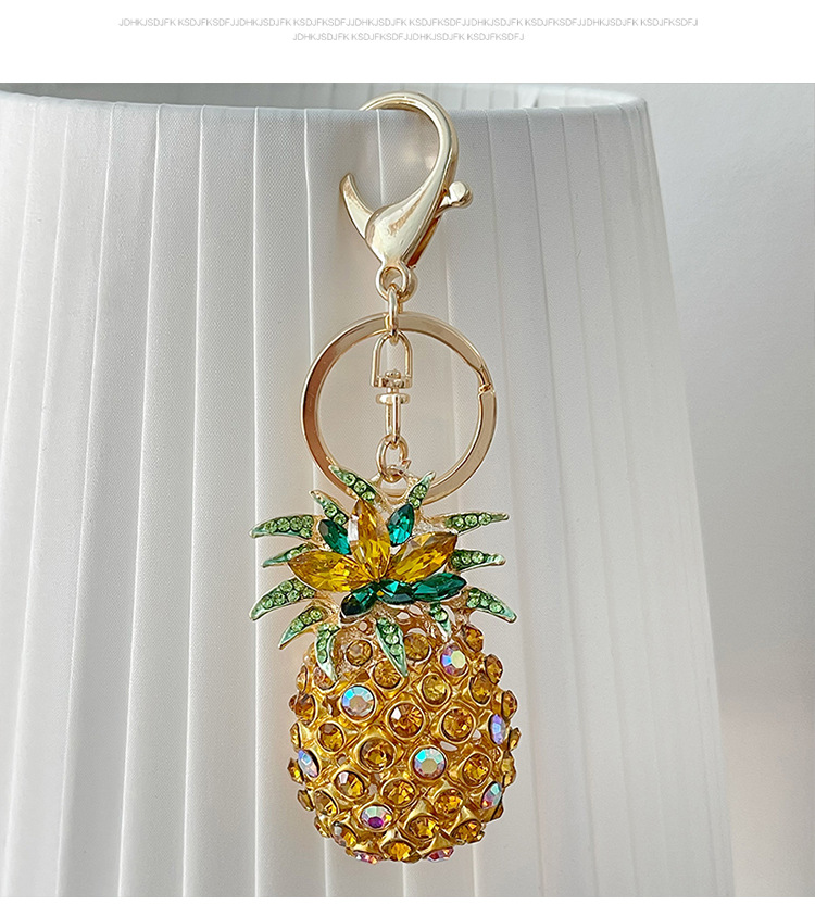 Fruit Pattern Cute Korean Style Fruit Zinc Alloy Women's Bag Pendant Keychain