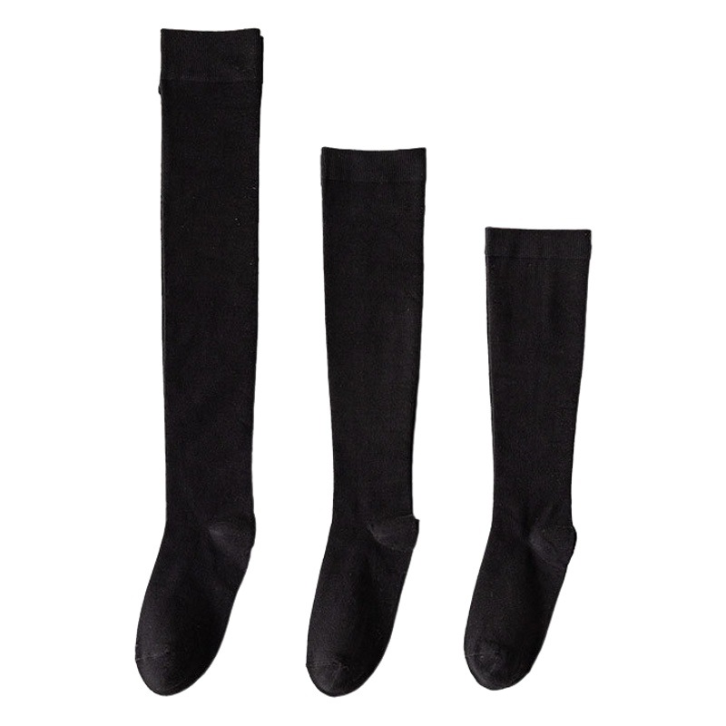Calf socks women's pressure thin leg socks slimming cotton socks jk socks black college style women's stockings fashionable stockings