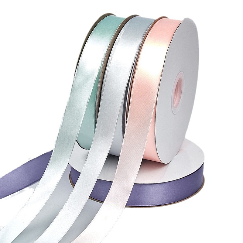 2,5-4cm rollo cinta hecha a mano DIY regalo de boda embalaje cinta ramo pastel arco cinta