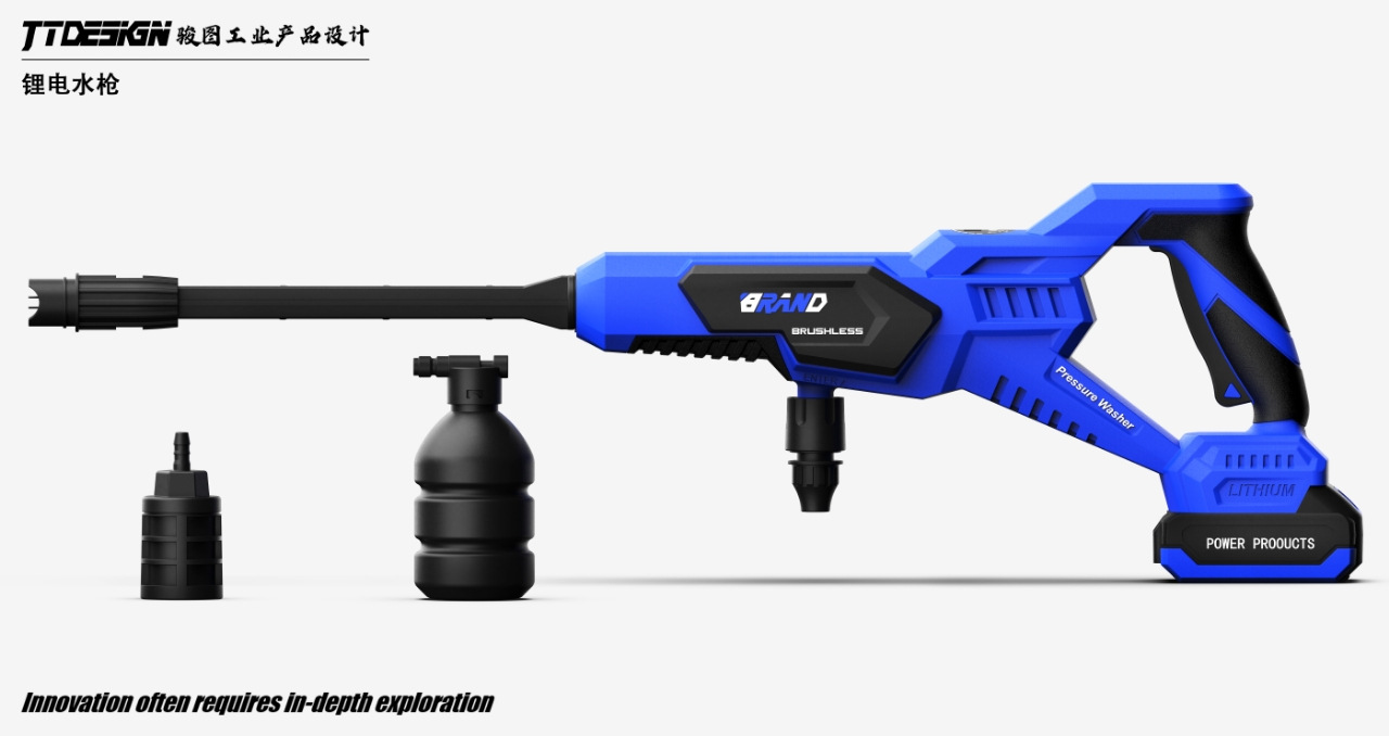 Wireless Car Washing Machine Portable Car High-Pressure Water Gun High-Power Car Lithium Battery Household Electric Car Washing Artifact