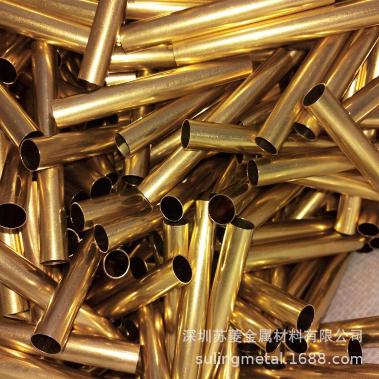 散热黄铜管 易焊接H59铜套 CuZn40毛细黄铜管 H65黄铜空心棒