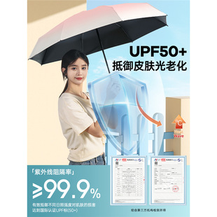 Outdoor Parasol for Both Rain and Shine, Special Gradient Color for Female Students to Go to School, Enlarged, Thickened and Reinforced Umbrella