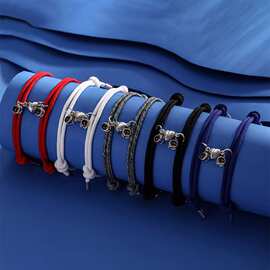 热销心形磁铁扣相吸100种语言投影我爱你手绳可个性彩照定 制批发