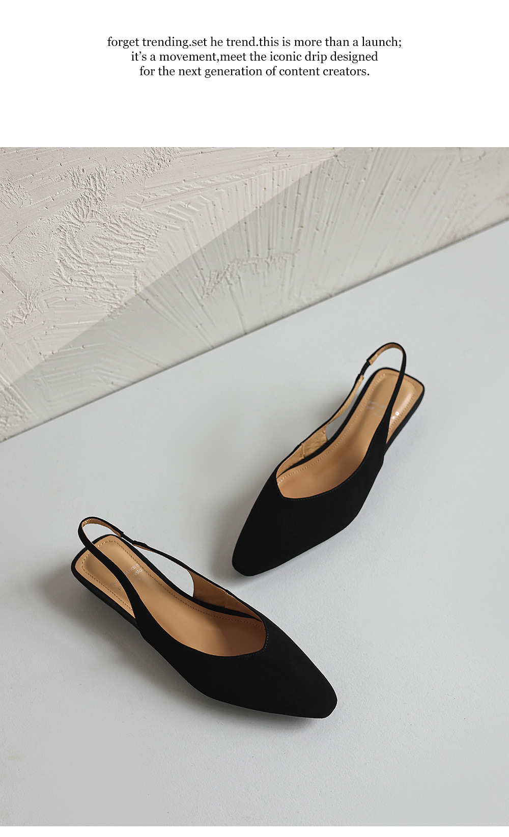 Sandal nữ da bò mũi trùm quai chữ V đế bệt phong cách Hàn Quốc — đen chi tiết 26