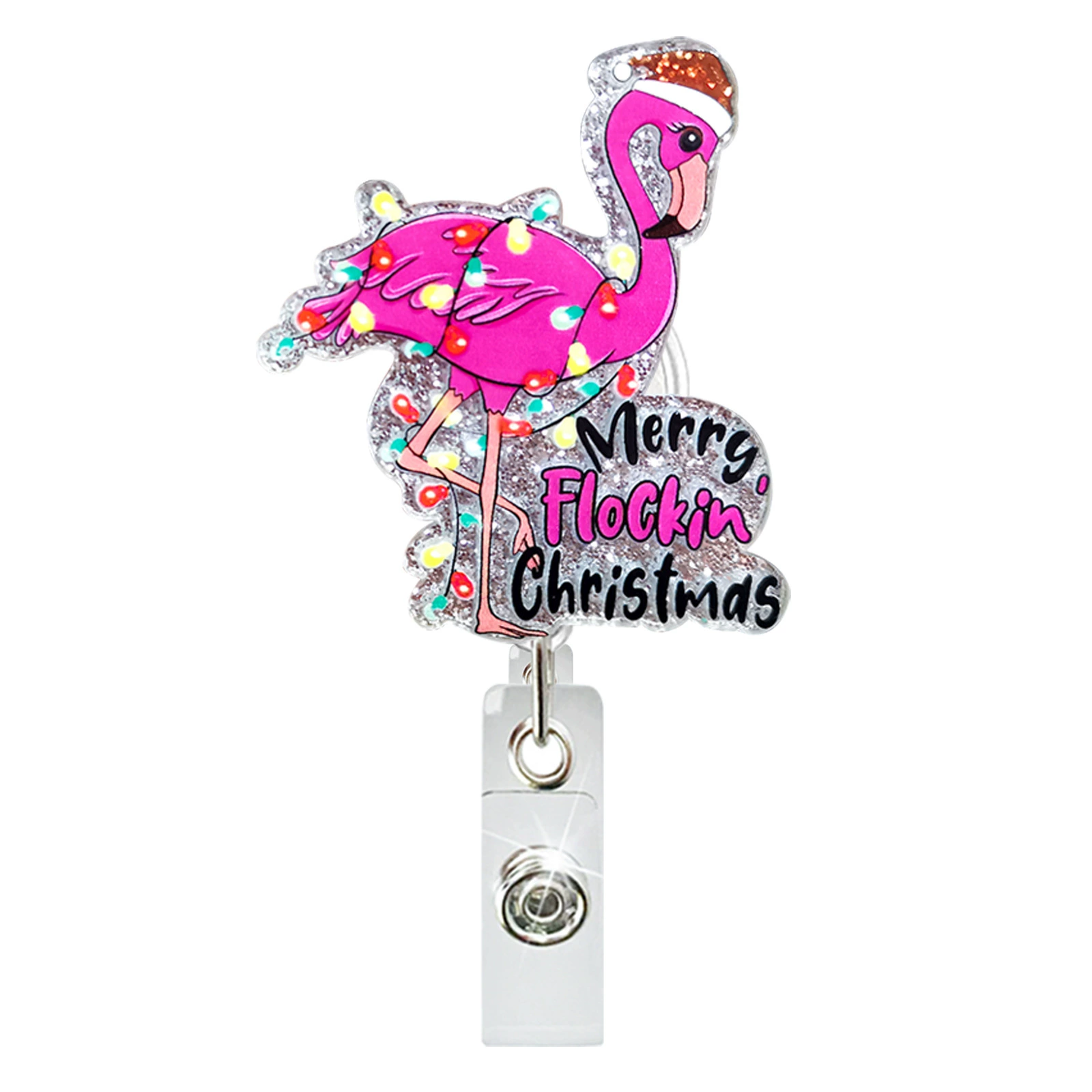 Christmas acrylic adjustable dinosaur, rotating badge, crocodile