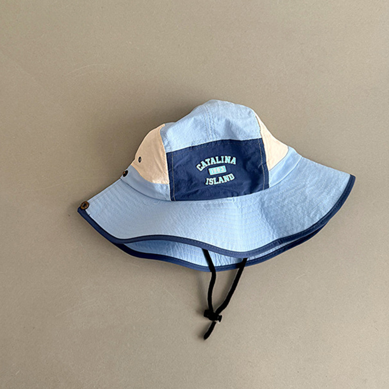 Sombrero para niños estilo delgado de verano coreano sombrero de pescador de color a juego de todo fósforo coreano sombrero para el sol para niños sombrero de montañismo al aire libre