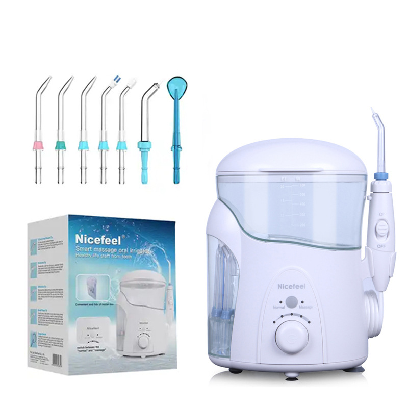 Fábrica OEM hogar adulto escritorio lavadora de dientes masaje pulso dual-modo diente limpiador transfronterizo eléctrico irrigador de dientes