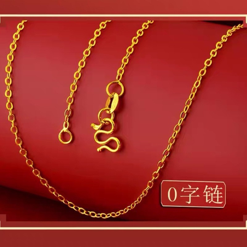 代发越南沙金女士项链 水波链肖邦链 链子金店同款|undefined