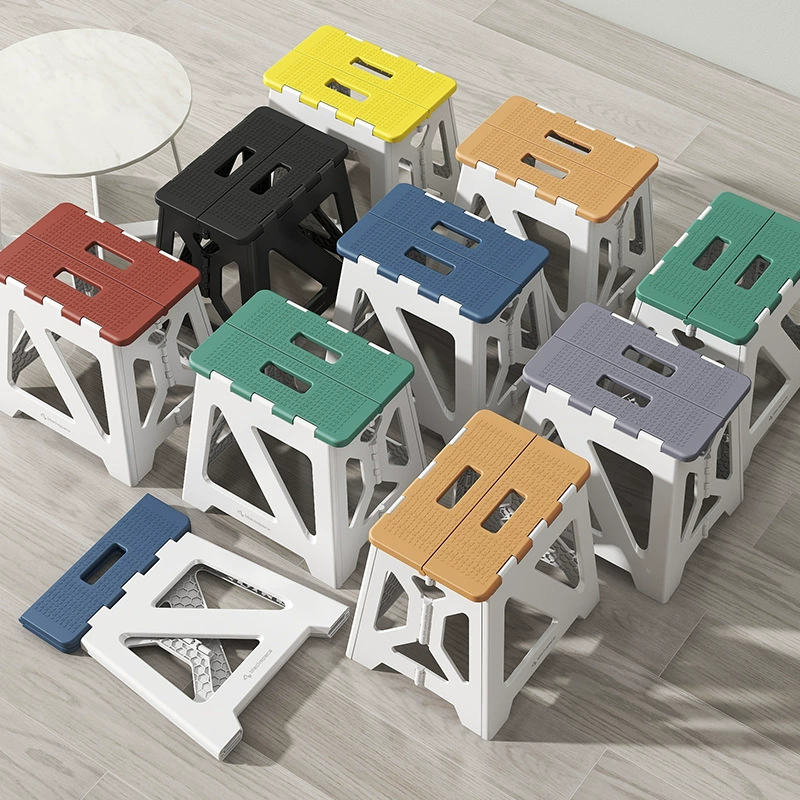 Пластиковый складной стул Открытый складной стул портативный взрослый стул домашний низкий стул рыболовный стул