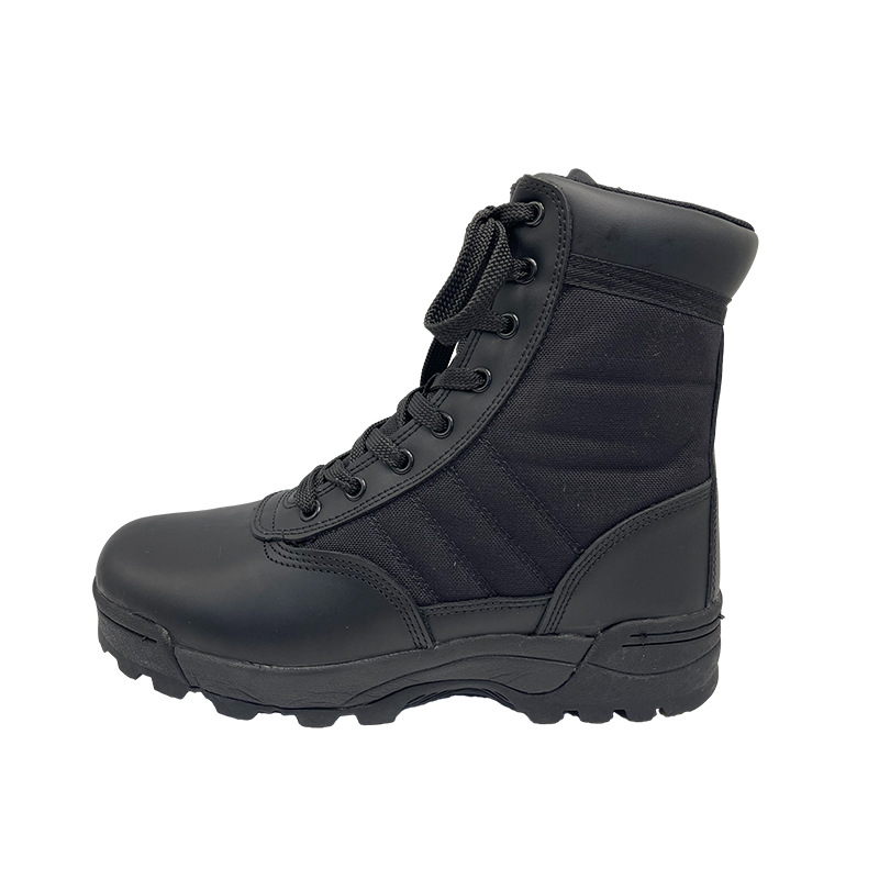 Fábrica de suministro antideslizante, anti-desgaste, anti-perforación, invierno, calentamiento, zapatos de combate de hombre.
