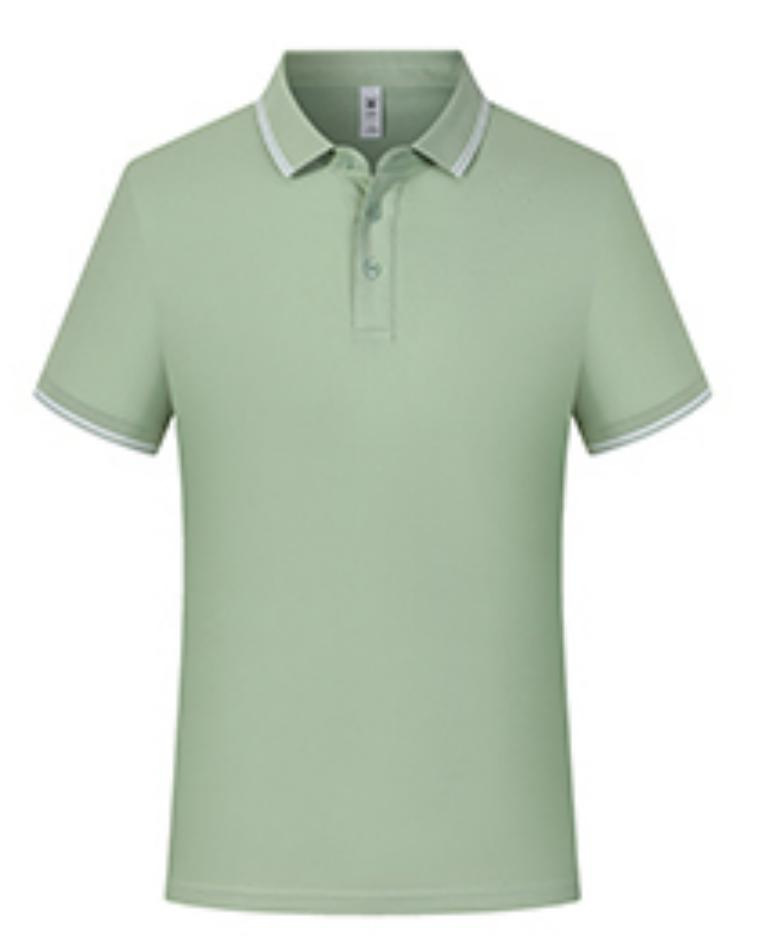 Summer Ice Silk DuPont Sorona Cool Sensación Segunda Clase Cuello Color Solapa Camiseta POLO Manga corta cabello de una pieza