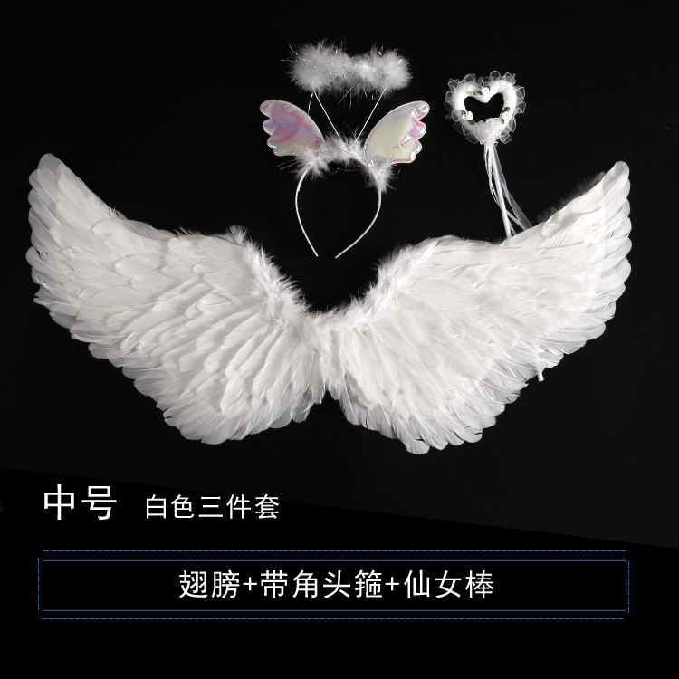 Halloween plumas alas adultos niños fiesta diablo ángel plumas alas props niños ángel alas
