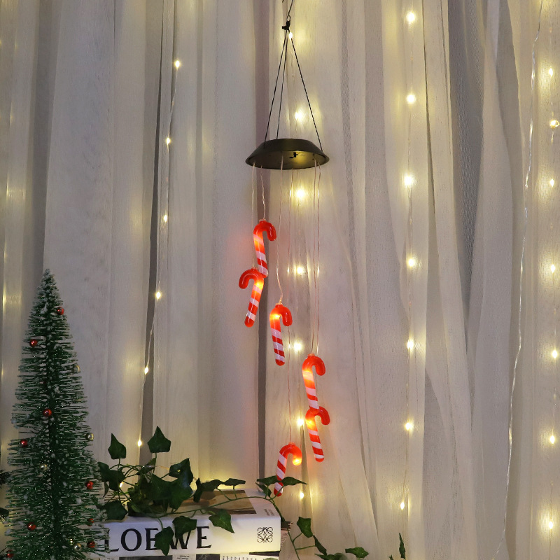 Luces de Navidad, Luces LED de Campanas de Viento, Luces Decorativas para Exteriores, Luces de Bajo Voltaje, Impermeables, Luces de Colores, Luces LED de Cadena de Gran Venta Transfronteriza