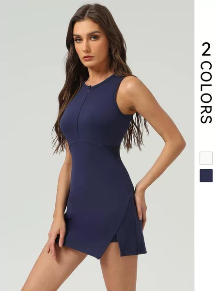 V 35467 Sleeves Waist Dress Sports Dress