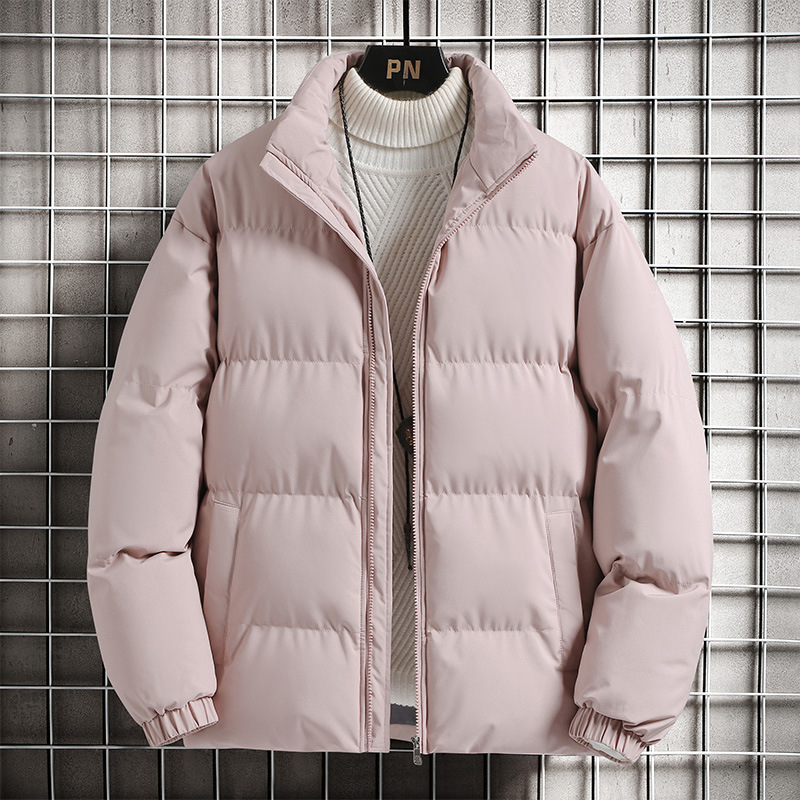 新型カップル服コート男女冬綿服メンズ綿服韓国版防寒厚手綿入れ立て襟綿服ファッション|undefined