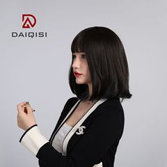 歐爍假髮長直發挑染漸變色整頂發套微卷中長直發微卷廠家批發