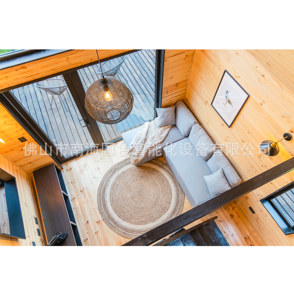 Guose Holiday B & B Villa integrada de acero ligero Casa de campamento de aguja Casa de tablero móvil Casa de vidrio Casa de tablero móvil