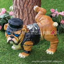 斗牛犬狗狗撒尿摆件北欧创意家居斗牛犬摆件 Bulldog decoration