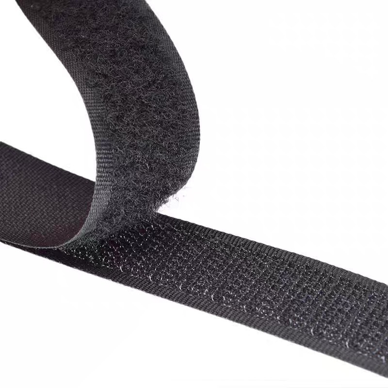 耐高温阻燃防火魔术贴厂家现货尼龙粘带批发黑色